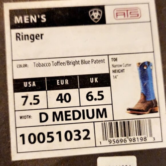 Men's Ariat boots - Picture 2 of 2